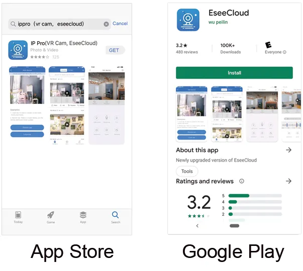 Download the EseeCloud App
