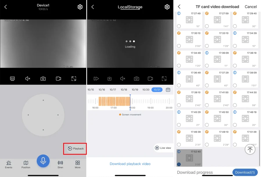 Local Storage with EseeCloud SD Card