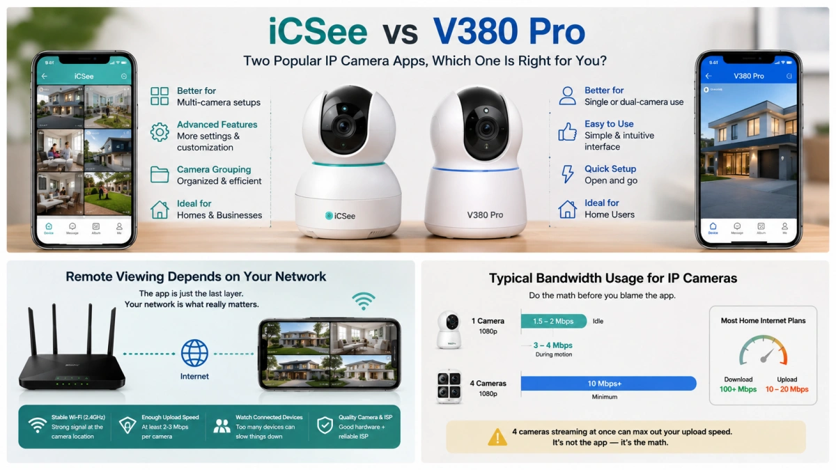 iCSee vs V380 Pro