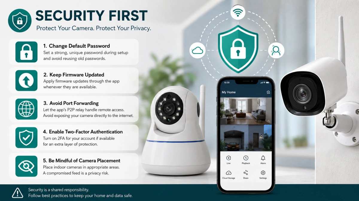 iCSee vs YCC365 Plus security comparison