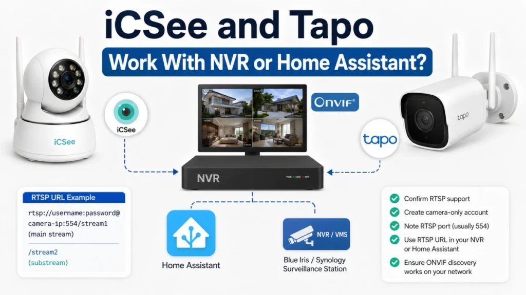 Can iCSee and Tapo Work With NVR or Home Assistant