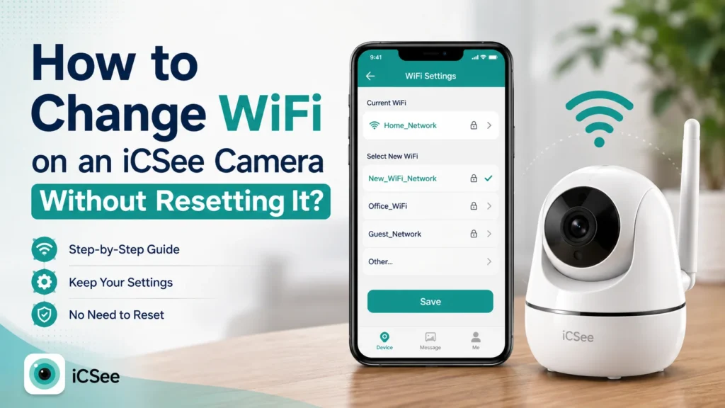 How to Change WiFi on an iCSee Camera Without Resetting It