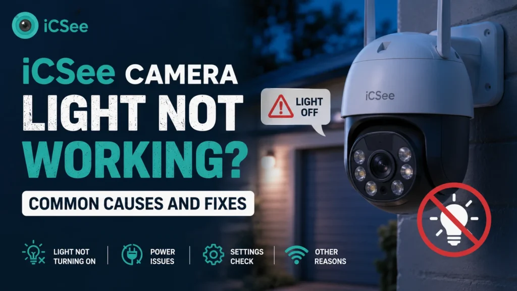 iCSee Camera Light Not Working