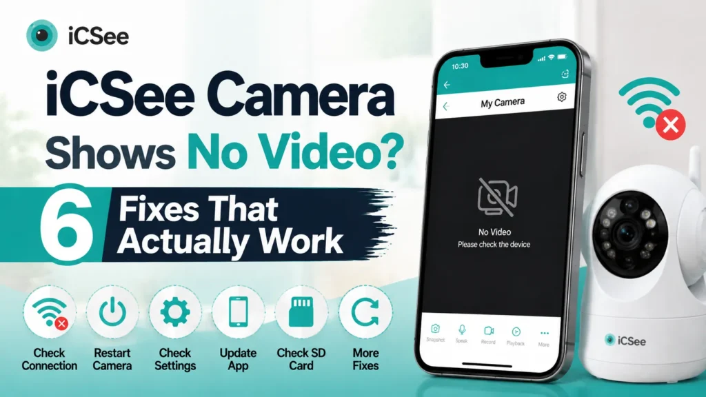 iCSee Camera Shows No Video
