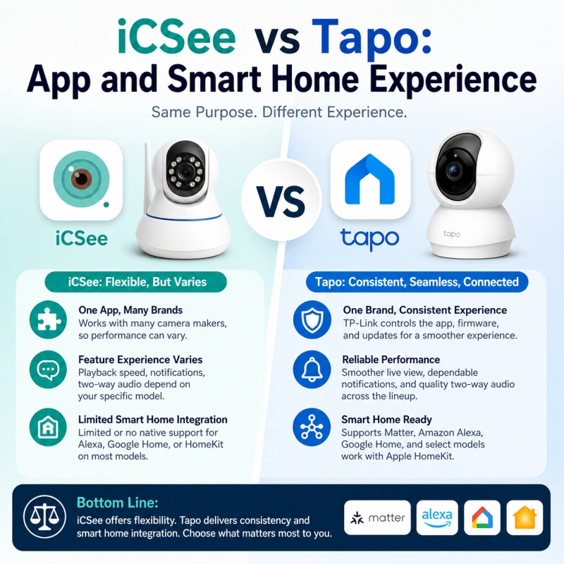 iCSee vs Tapo App