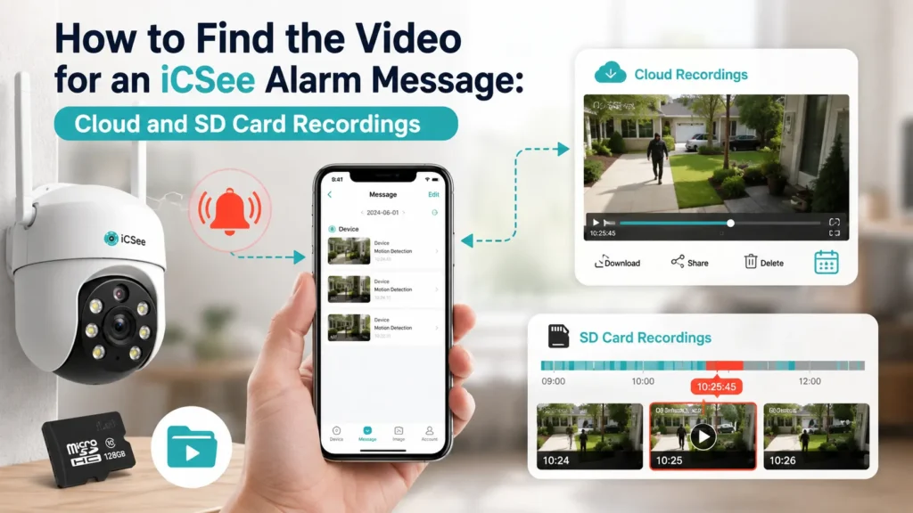 How to Find the Video for an iCSee Alarm Message easily
