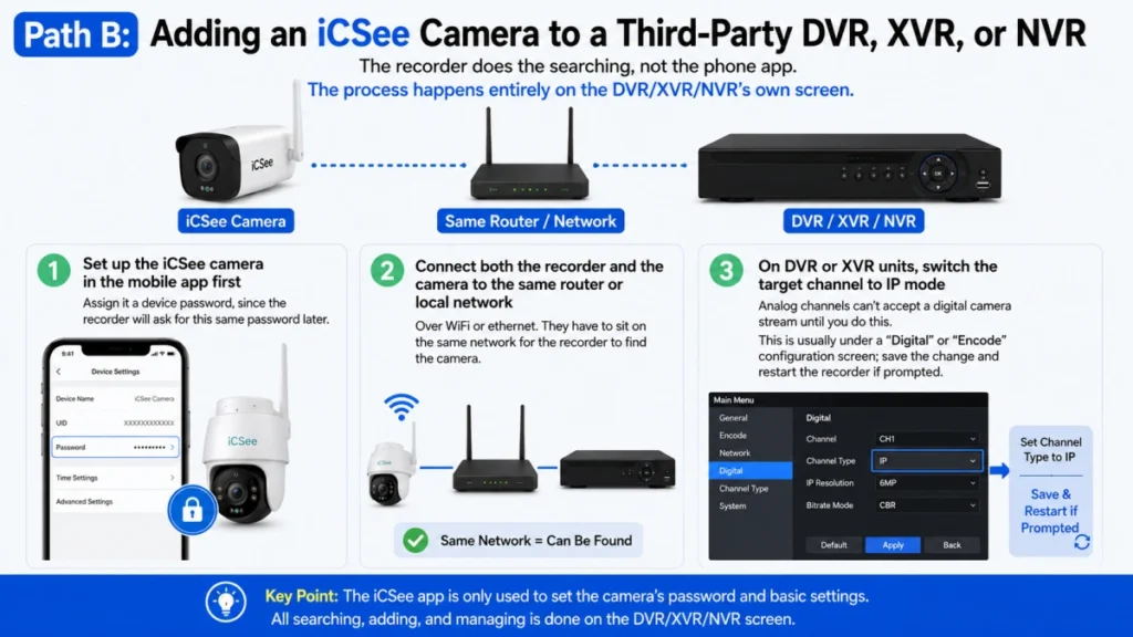 How to Use iCSee with an NVR or DVR System