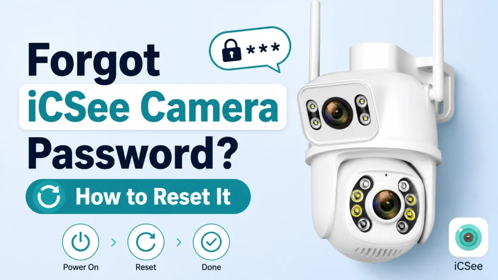How to reset iCSee camera password